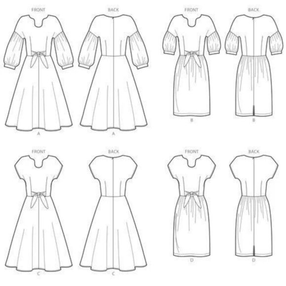 Simplicity Sewing Pattern 8945 / 10248 Misses Dress Size 6-14 Petite - Picture 3 of 3